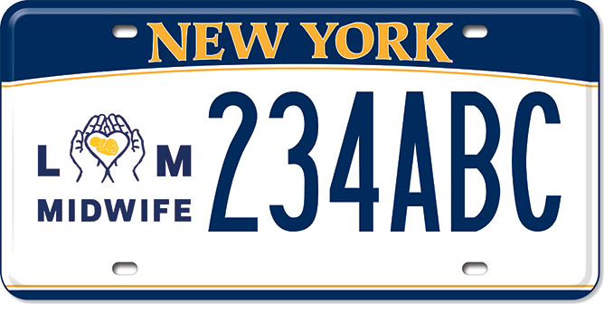 Image of the Midwife license plate.