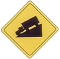 hill ahead: truck driving downhill