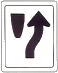 keep right of divider: divider with arrow on right side.