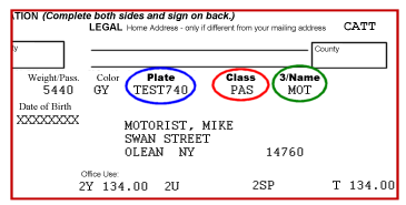 Sample Vehicle Registration Renewal Notice