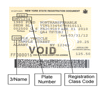 Sample Vehicle Registration