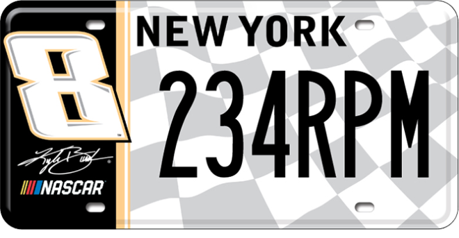 #8 Kyle Busch license plate