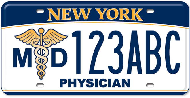 Medical Doctor custom license plate